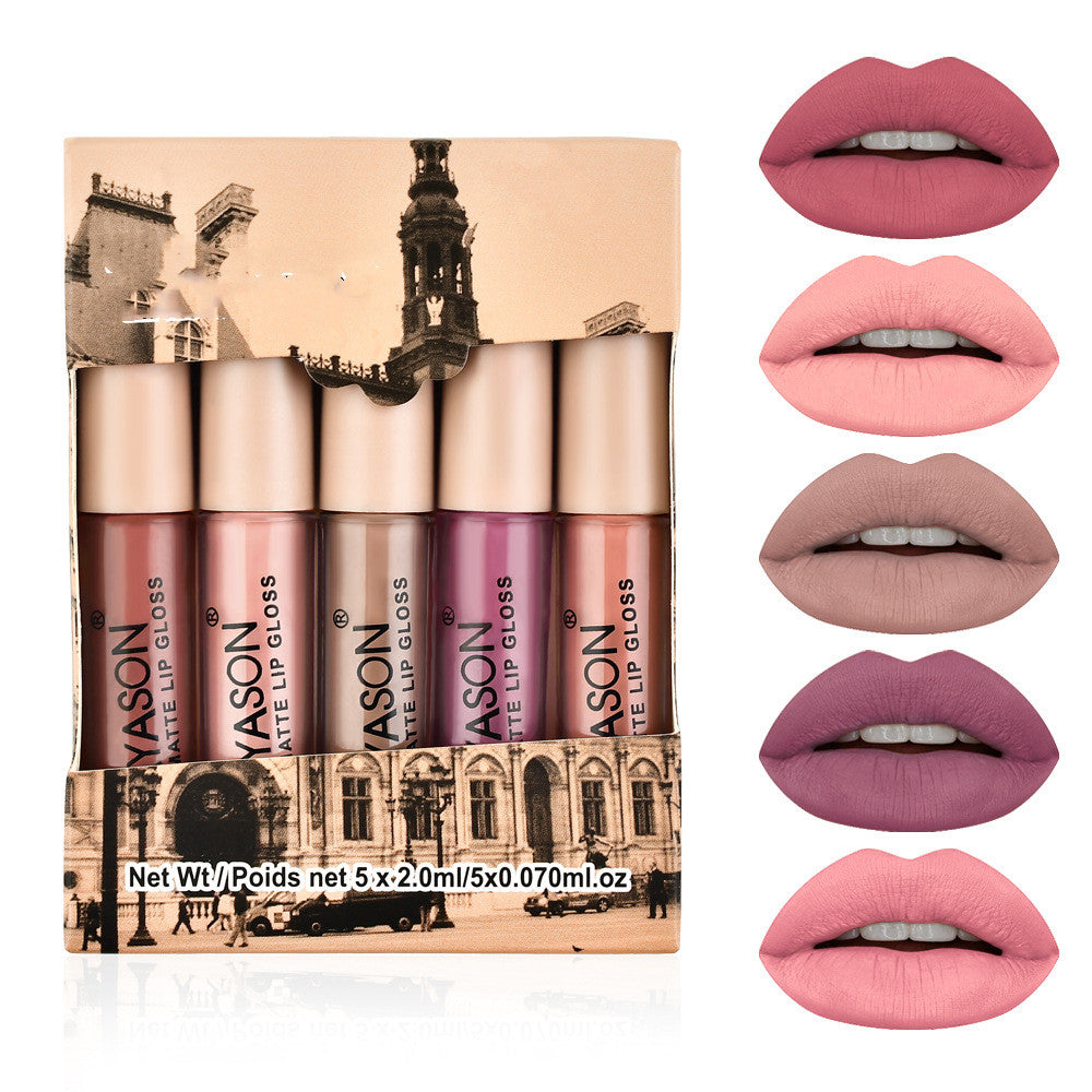 Mini Box Lip Gloss Lipstick Moisturizing Shine Lip Makeup