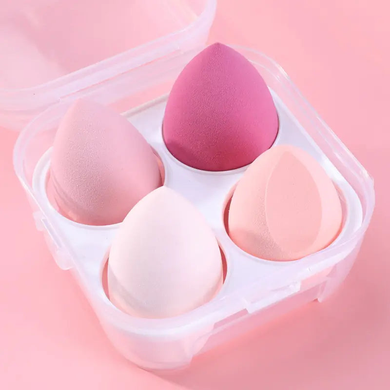 4-Piece Bevel Cut Makeup Sponge Set