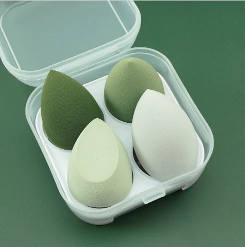 4-Piece Makeup Sponge Powder Puff SetDry & Wet