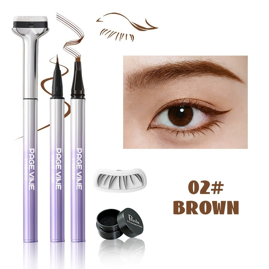 Long-lasting Smudge-proof Brow Lash And Eyeliner All In One