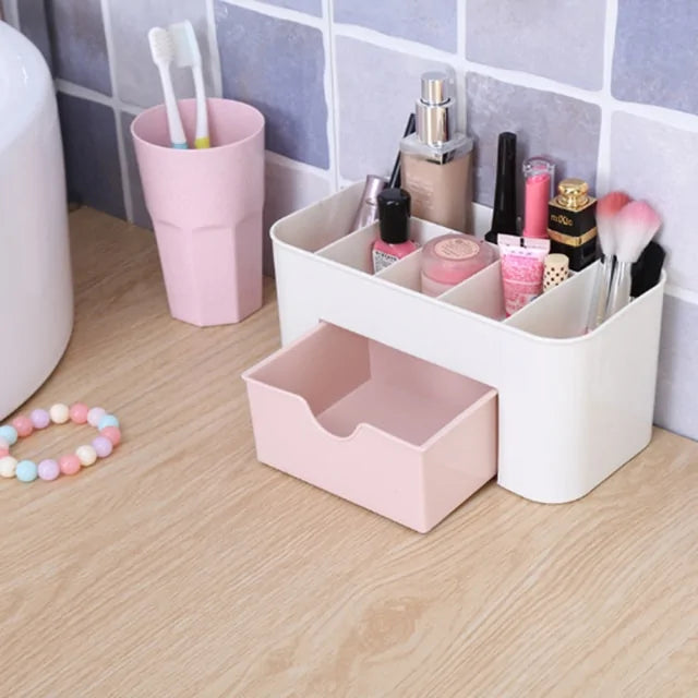 Plastic Makeup & Cosmetics Organizer with Drawer
