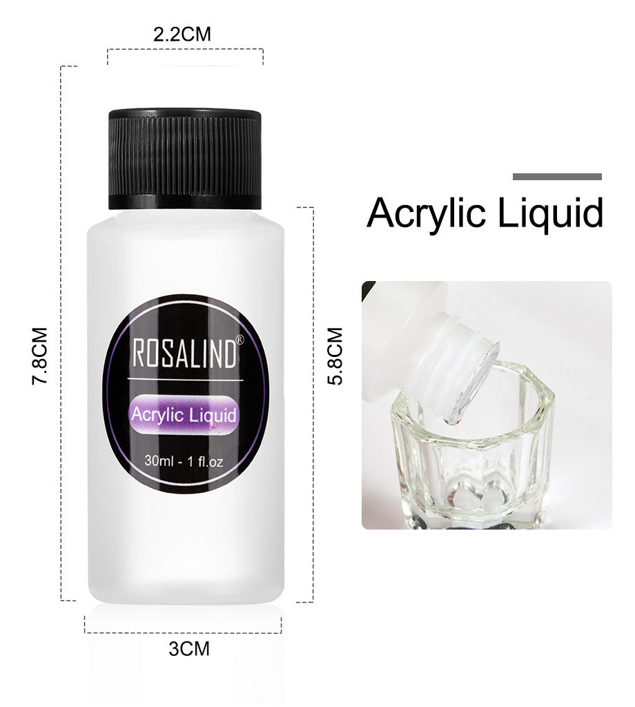 Professional Acrylic Nail Kit with Liquid & Manicure Tools