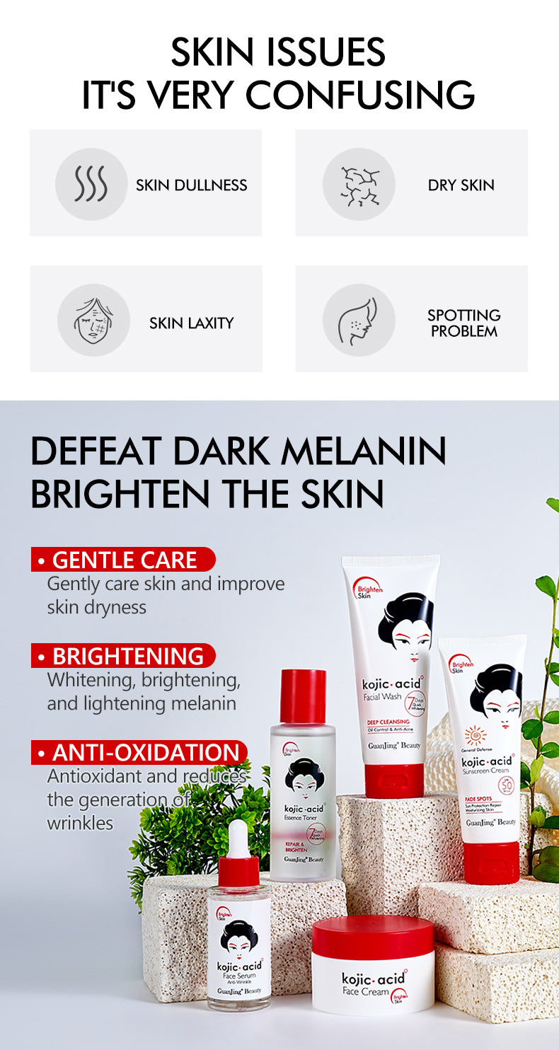 Kojic Acid Brightening Skincare Set 5-Piece
