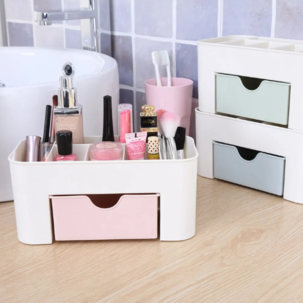 Plastic Makeup & Cosmetics Organizer with Drawer