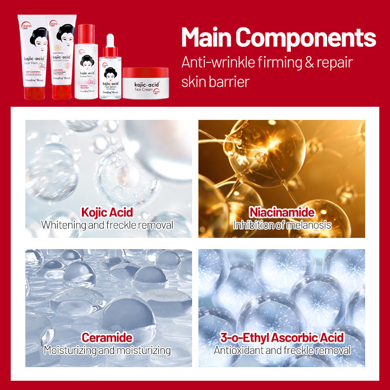 Kojic Acid Brightening Skincare Set 5-Piece
