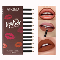 12 Colors Matte Lip Liner Suit Nude