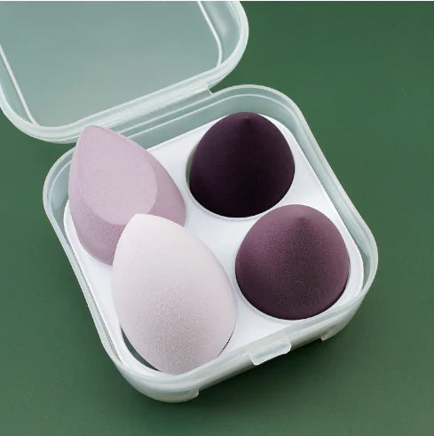 4-Piece Makeup Sponge Powder Puff SetDry & Wet