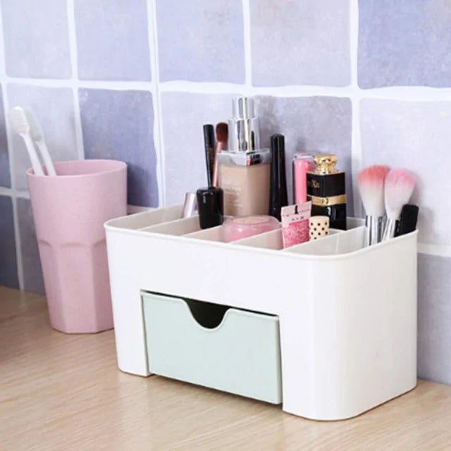 Plastic Makeup & Cosmetics Organizer with Drawer
