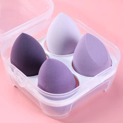 4-Piece Bevel Cut Makeup Sponge Set